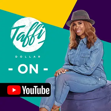 Taffi Dollar on youtube feature post with colourful blocks